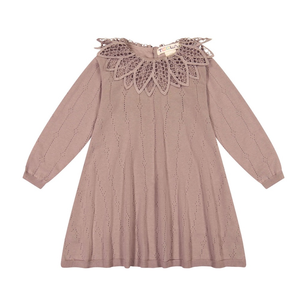 Teela Pointelle Dress - Clay